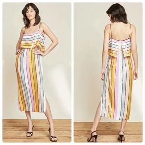 Veronica Beard Ivanna Colorful Sequin Midi Dress